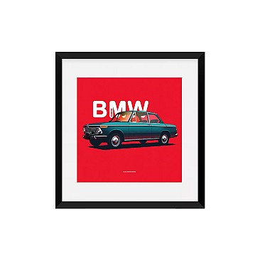 Постер Lobodiuchenko Illustration BMW 2002 tii 1968