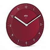 Настінні часи BRAUN BC06 Braun Classic Analogue Wall Clock - Red