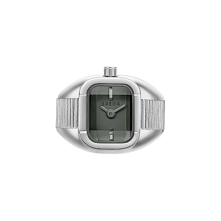 Годинник каблучка BREDA Nocturne Time Ring Silver/Smoke 1755B