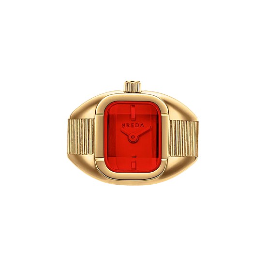 Годинник каблучка BREDA Nocturne Time Ring Deep Gold/Flame 1755C