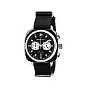 Годинник BRISTON Clubmaster Chrono date SPORT 42 BLACK acetate black dial BLACK