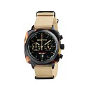 Годинник BRISTON Clubmaster Chrono date SPORT 42 Black PVD SAFARI TORTOISE