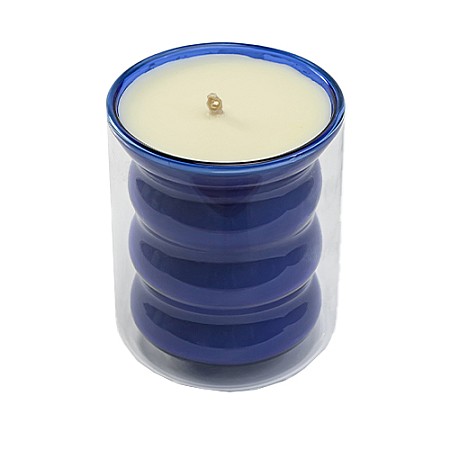 Glass Jar Candle - Blue