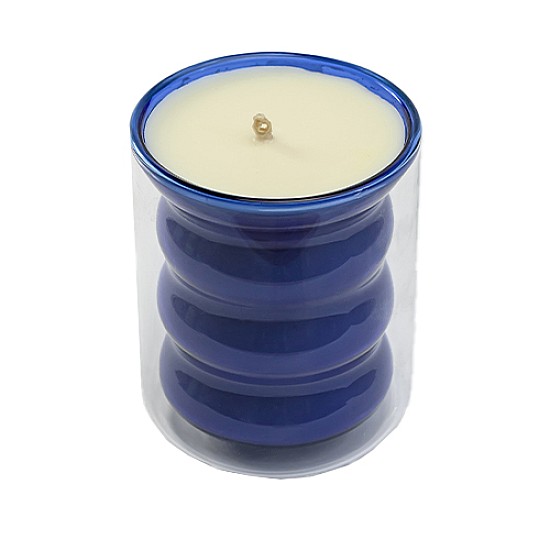 Glass Jar Candle - Blue