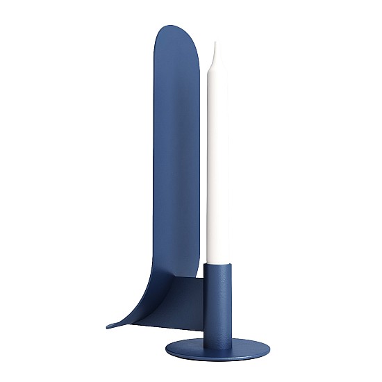 Candlestick vognyk blue