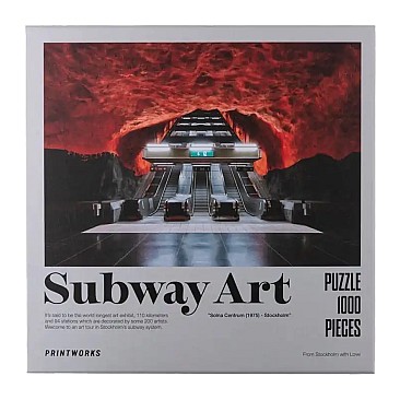 Пазли PRINTWORKS Puzzle - Subway Art, Fire