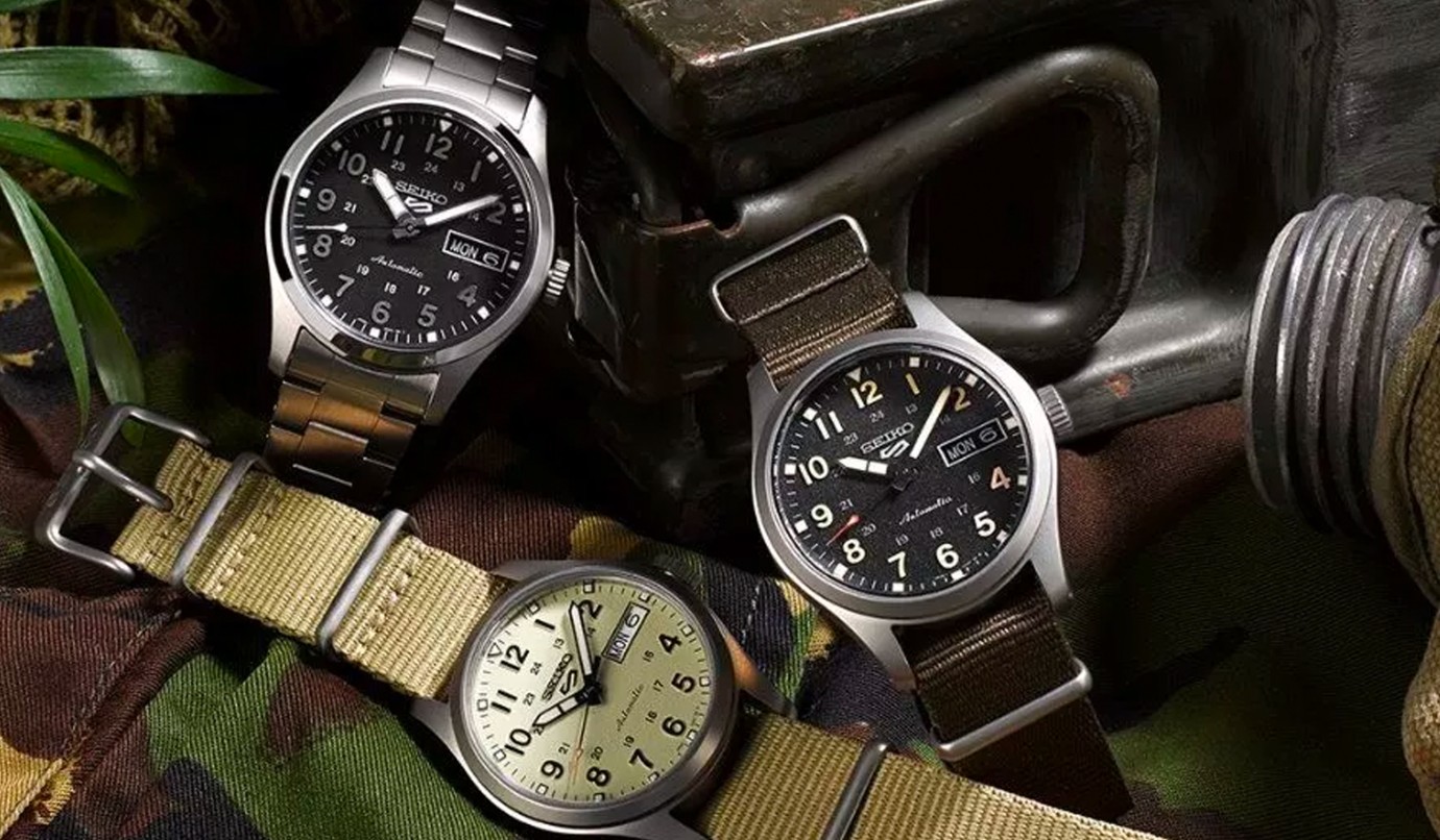 Армійські моделі годинника Seiko 5 SPORTS у новому, 36 мм корпусі вже у продажу на ZAVODі. 
