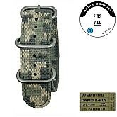 Ремінець BERTUCCI 7/8 - 22 mm C-Type 2-Ply Camo Webbing - Digicam