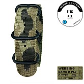 Ремінець BERTUCCI 7/8 - 22 mm C-Type 2-Ply Camo Webbing - Multicam w/Black hardware