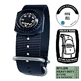 Ремінець BERTUCCI 7/8 - 22 mm B-Type Nylon Band - Black w/Compass