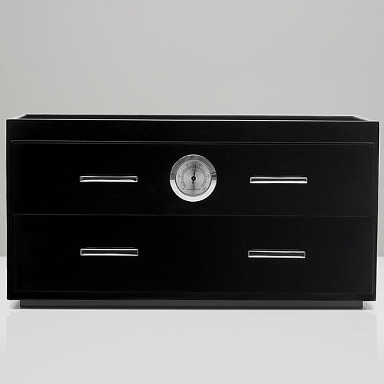 Коробка для зберігання Wolf Humidor w 2 drawers - Black