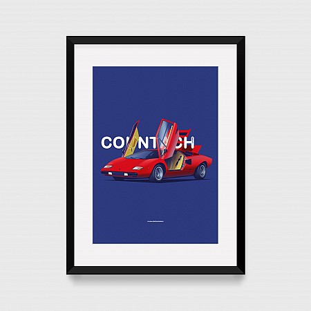 Постер Lobodiuchenko Illustration Lamborghini Countach
