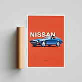 Постер Lobodiuchenko Illustration Nissan 240z