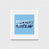 Постер Lobodiuchenko Illustration Nissan Skyline GTR R34