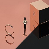 Годинник Komono Moneypenny Black Rose + Bangle