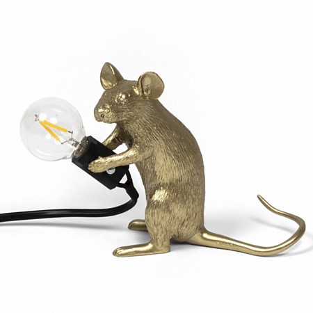Настільна лампа Seletti Mouse Lamp Gold Mac