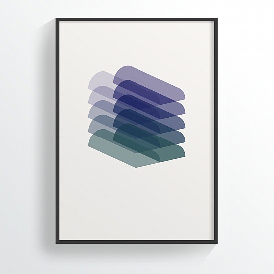 Постер Lerabrumina No 17 - Dusty violet and emerald