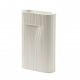 Ваза Muuto Ridge Vase Off-White 35 cm