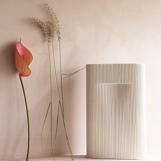 Ваза Muuto Ridge Vase Off-White 35 cm Ваза Muuto Ridge Vase Off-White 35 cm