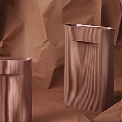 Ваза Muuto Ridge Vase Terracotta 16,5 cm