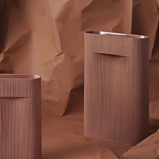 Ваза Muuto Ridge Vase Terracotta 16,5 cm Ваза Muuto Ridge Vase Terracotta 16,5 cm