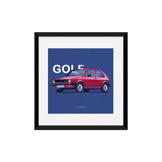 Постер Lobodiuchenko Illustration VW Golf Постер Lobodiuchenko Illustration VW Golf