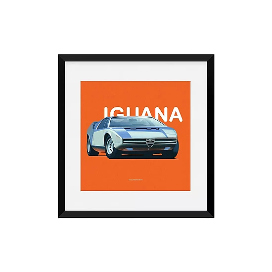 Постер Lobodiuchenko Illustration Alfa Romeo 33 Italdesign Iguana Постер Lobodiuchenko Illustration Alfa Romeo 33 Italdesign Iguana