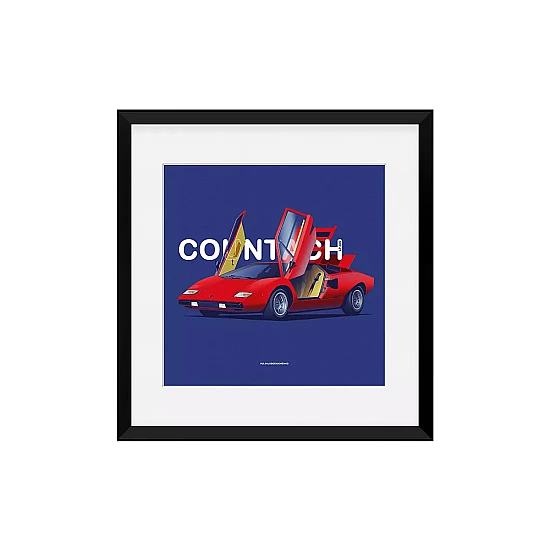 Постер Lobodiuchenko Illustration Lamborghini Countach Постер Lobodiuchenko Illustration Lamborghini Countach