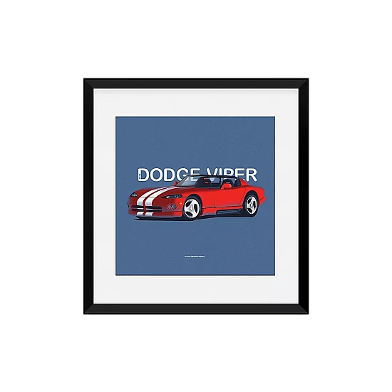 Постер Lobodiuchenko Illustration Dodge Viper Постер Lobodiuchenko Illustration Dodge Viper