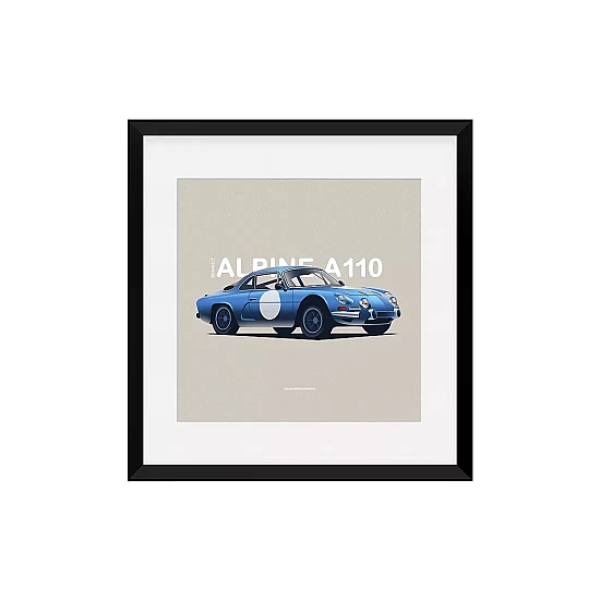 Постер Lobodiuchenko Illustration Renault Alpine Постер Lobodiuchenko Illustration Renault Alpine