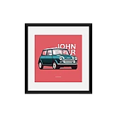 Постер Lobodiuchenko Illustration JOHN COOPER 1960 MINI Постер Lobodiuchenko Illustration JOHN COOPER 1960 MINI