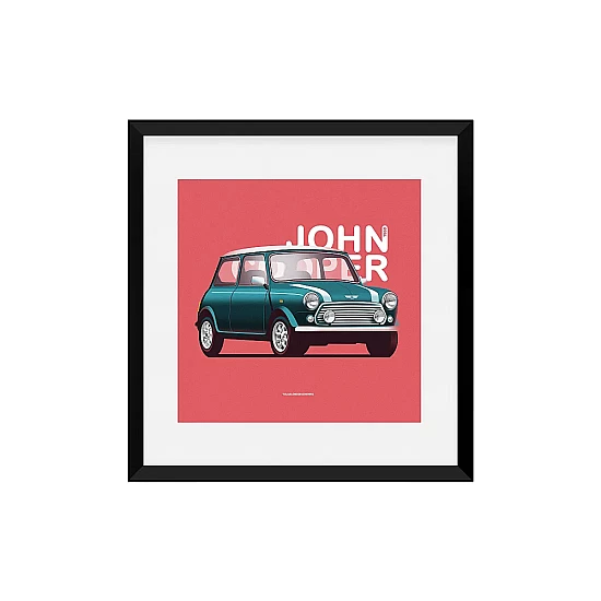 Постер Lobodiuchenko Illustration JOHN COOPER 1960 MINI Постер Lobodiuchenko Illustration JOHN COOPER 1960 MINI