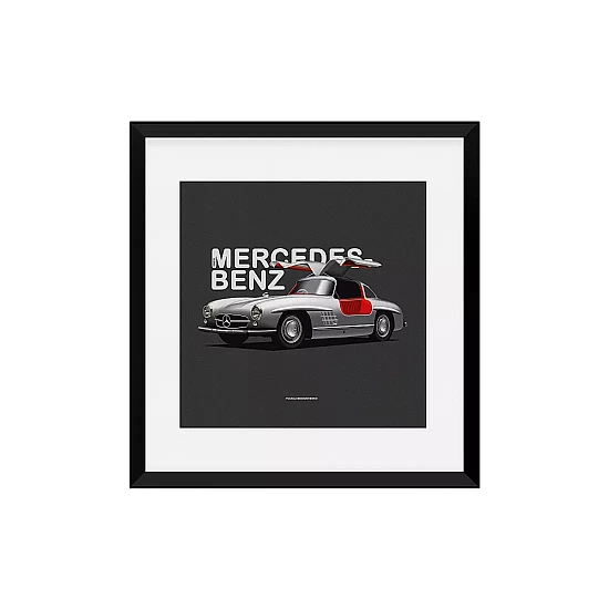 Постер Lobodiuchenko Illustration Mercedes-Benz 300 SL Постер Lobodiuchenko Illustration Mercedes-Benz 300 SL