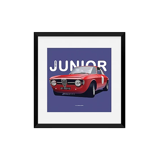 Постер Lobodiuchenko Illustration Alfa Romeo Junior Постер Lobodiuchenko Illustration Alfa Romeo Junior