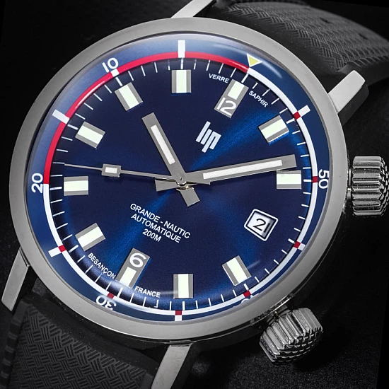 Годинник LIP GRANDE NAUTIC AUTO SAPHIR 671521 Годинник LIP GRANDE NAUTIC AUTO SAPHIR 671521