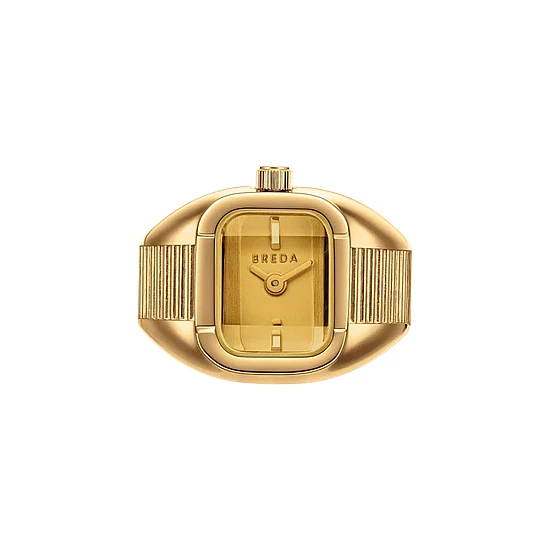 Годинник каблучка BREDA Nocturne Time Ring Deep Gold/Amber 1755A Годинник каблучка BREDA Nocturne Time Ring Deep Gold/Amber 1755A