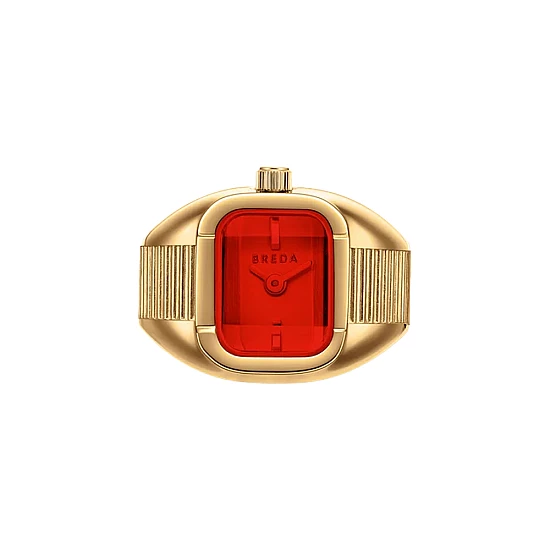 Годинник каблучка BREDA Nocturne Time Ring Deep Gold/Flame 1755C Годинник каблучка BREDA Nocturne Time Ring Deep Gold/Flame 1755C