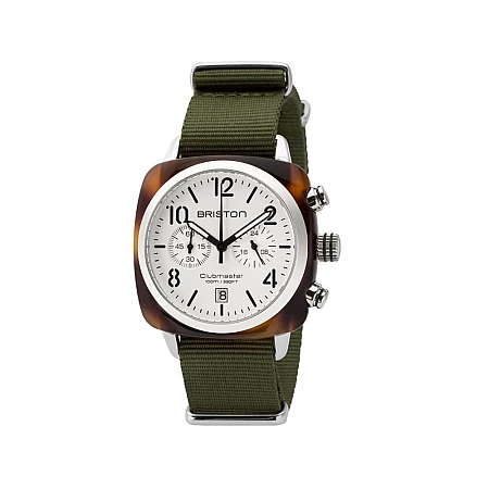 Годинник BRISTON Clubmaster Chrono date 40 TORTOISE