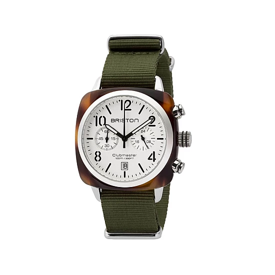 Годинник BRISTON Clubmaster Chrono date 40 TORTOISE Годинник BRISTON Clubmaster Chrono date 40 TORTOISE