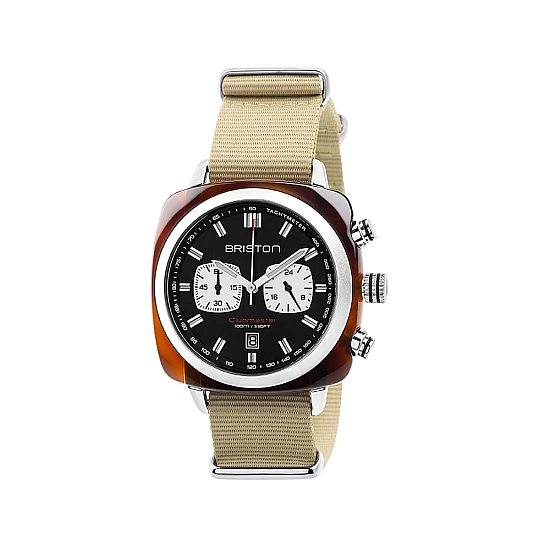 Годинник BRISTON Clubmaster Chrono date SPORT 42 TORTOISE Годинник BRISTON Clubmaster Chrono date SPORT 42 TORTOISE