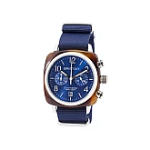 Годинник BRISTON Clubmaster Chrono date Steel 40 TORTOISE acetate Blue sunray dial Годинник BRISTON Clubmaster Chrono date Steel 40 TORTOISE acetate Blue sunray dial