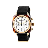 Годинник BRISTON Clubmaster Chrono date Yellow Gold PVD 40 TORTOISE acetate white Годинник BRISTON Clubmaster Chrono date Yellow Gold PVD 40 TORTOISE acetate white
