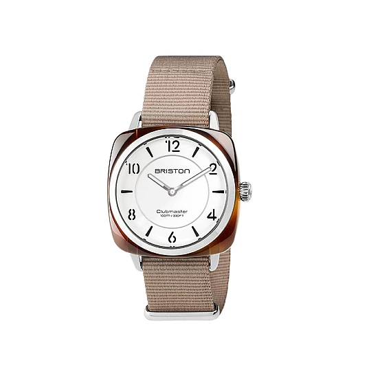 Годинник BRISTON Clubmaster CHIC HM Steel 36 TORTOISE acetate White dial Годинник BRISTON Clubmaster CHIC HM Steel 36 TORTOISE acetate White dial