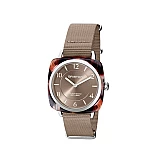 Годинник BRISTON Clubmaster HM Steel 36 GREY TORTOISE acetate Taupe sunray dial Годинник BRISTON Clubmaster HM Steel 36 GREY TORTOISE acetate Taupe sunray dial