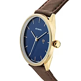 Годинник CHPO Khorshid Göteborg Navy Metal Blue Brown Strap Годинник CHPO Khorshid Göteborg Navy Metal Blue Brown Strap
