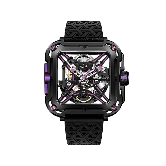 Годинник CIGA DESIGN X Series-BOOK BOX Neon Purple Годинник CIGA DESIGN X Series-BOOK BOX Neon Purple