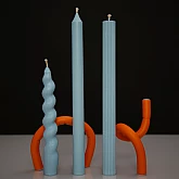 Набір із 3-х свічок (блакитний) Fire Rabbit