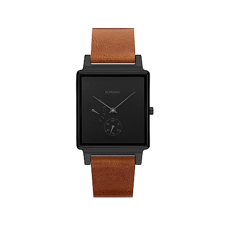 Годинник KOMONO Konrad Black Cognac Retrograde