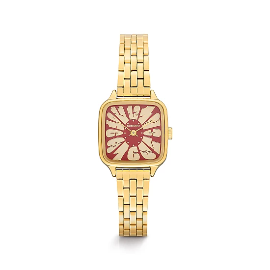 Годинник KOMONO Kate Estate Flower Gold Bordeaux Годинник KOMONO Kate Estate Flower Gold Bordeaux