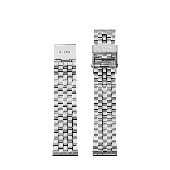 Ремінець KOMONO Strap 20 Silver Matte Estate Ремінець KOMONO Strap 20 Silver Matte Estate